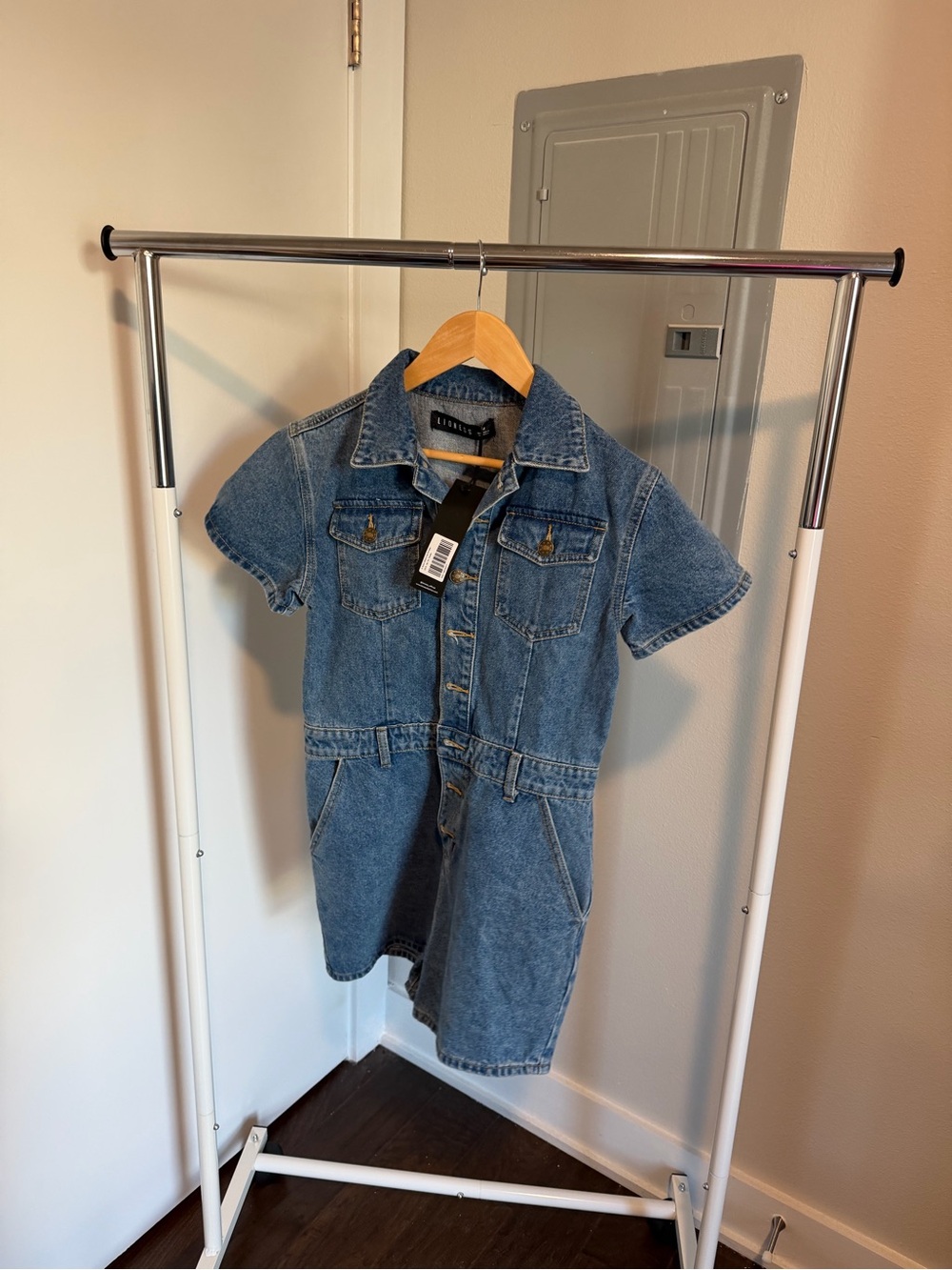You Know What’s Up Denim Romper Lioness